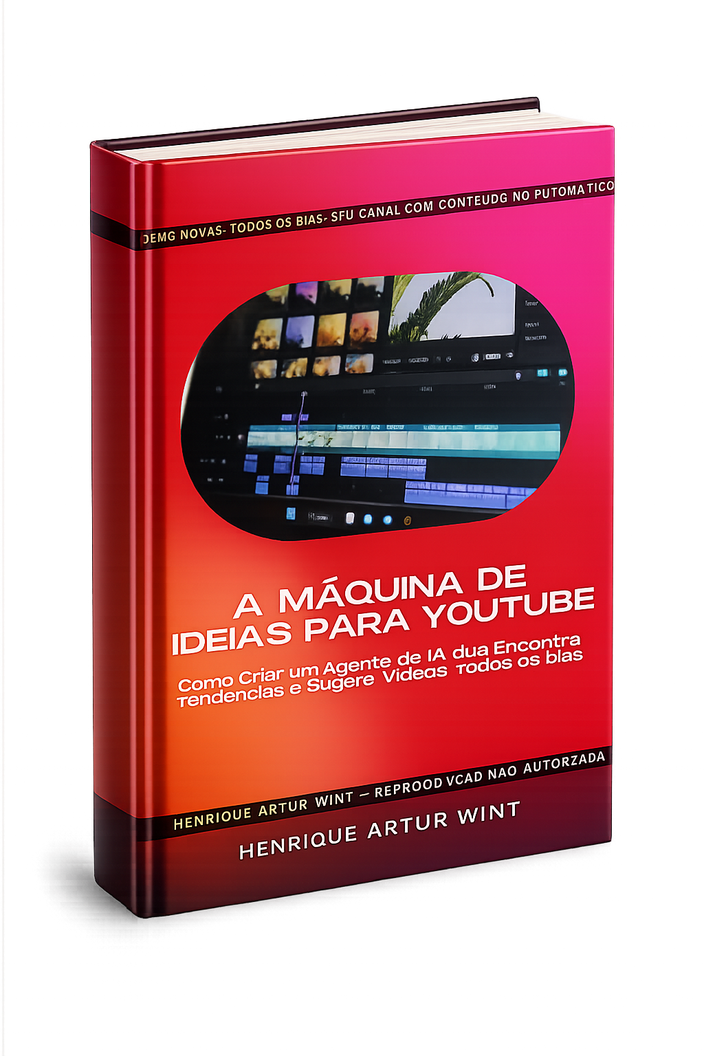 Capa do ebook A Máquina de Ideias para YouTube